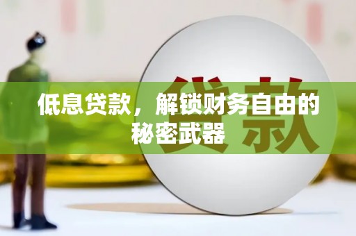 浉河低息贷款，解锁财务自由的秘密武器