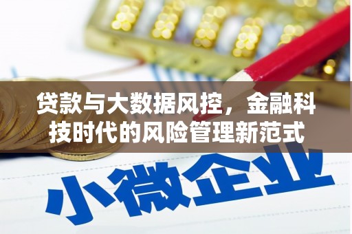 浉河贷款与大数据风控，金融科技时代的风险管理新范式