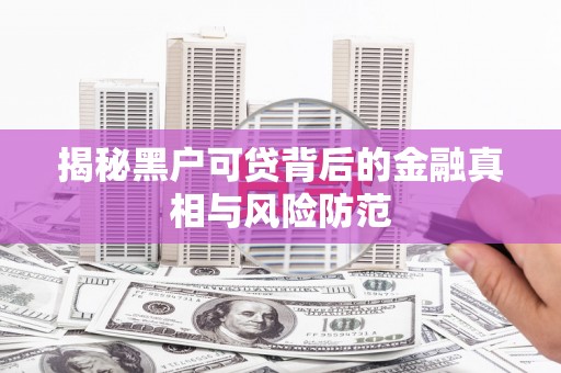 浉河揭秘黑户可贷背后的金融真相与风险防范