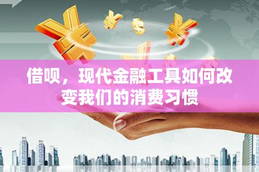 浉河借呗，现代金融工具如何改变我们的消费习惯