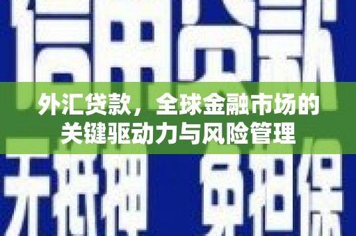 浉河外汇贷款，全球金融市场的关键驱动力与风险管理