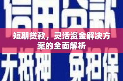 浉河短期贷款，灵活资金解决方案的全面解析