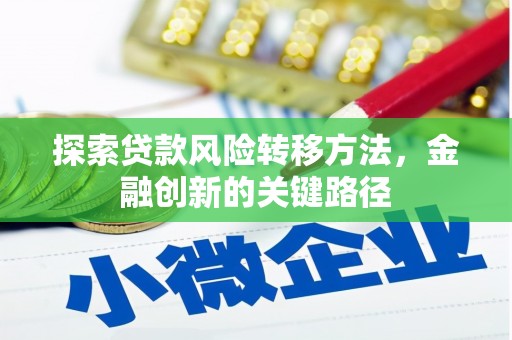 浉河探索贷款风险转移方法，金融创新的关键路径