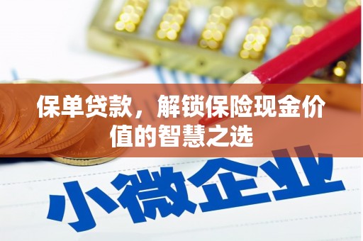 浉河保单贷款，解锁保险现金价值的智慧之选