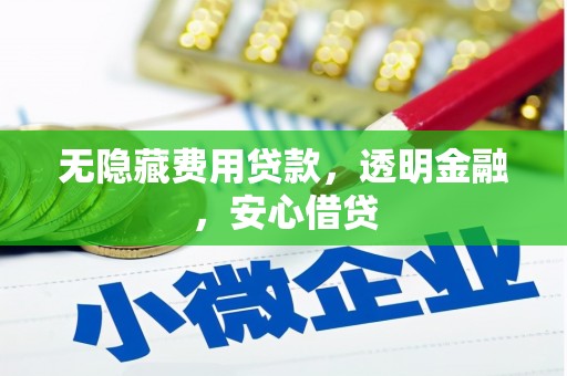 浉河无隐藏费用贷款，透明金融，安心借贷