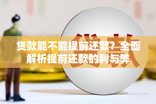 浉河贷款能不能提前还款？全面解析提前还款的利与弊