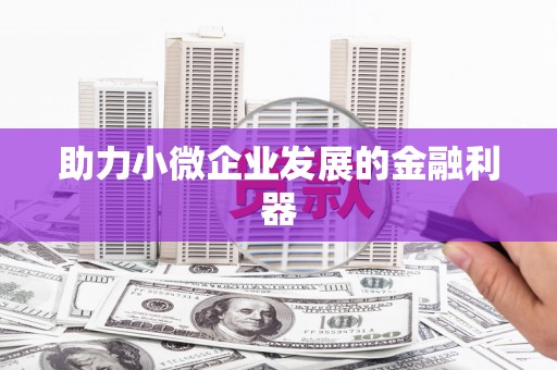 浉河助力小微企业发展的金融利器