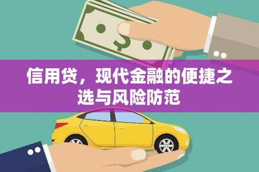 浉河信用贷，现代金融的便捷之选与风险防范
