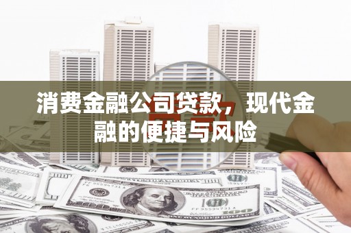 浉河消费金融公司贷款，现代金融的便捷与风险