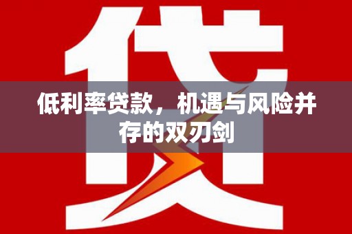 浉河低利率贷款，机遇与风险并存的双刃剑