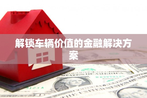 浉河解锁车辆价值的金融解决方案