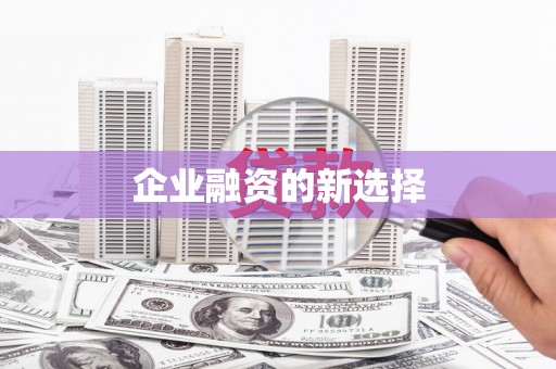 浉河企业融资的新选择