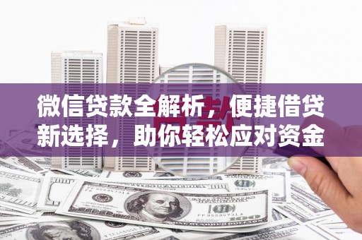 浉河微信贷款全解析，便捷借贷新选择，助你轻松应对资金需求